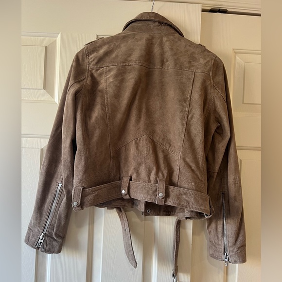 Blank NYC Moto Jacket French Taupe Size Medium - Picture 9 of 10